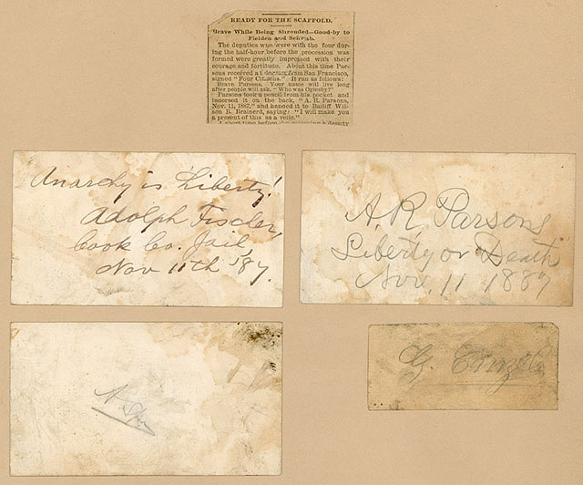 Collage with name cards