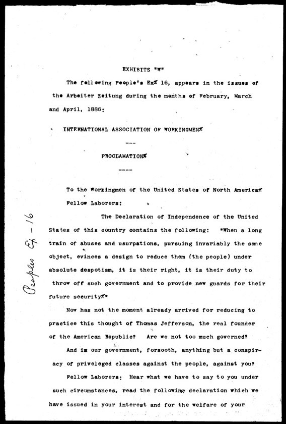 People's Exhibit 16, Page 1