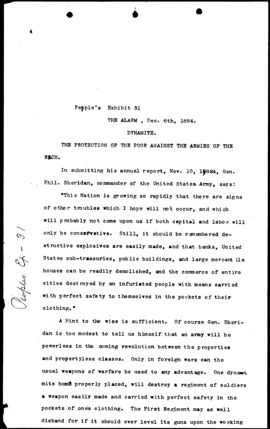 People's Exhibit 31, Page 1