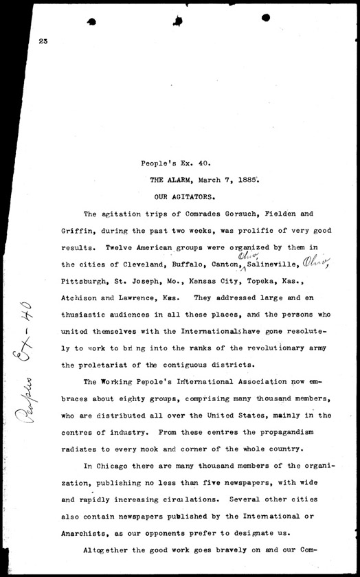 People's Exhibit 40, Page 1