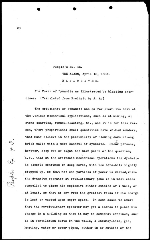 People's Exhibit 43, Page 1