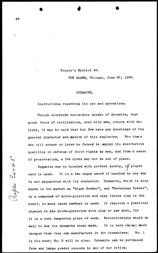 People's Exhibit 45, Page 1