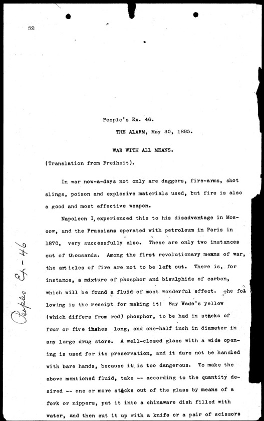 People's Exhibit 46, Page 1