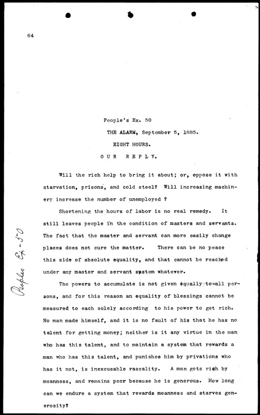 People's Exhibit 50, Page 1