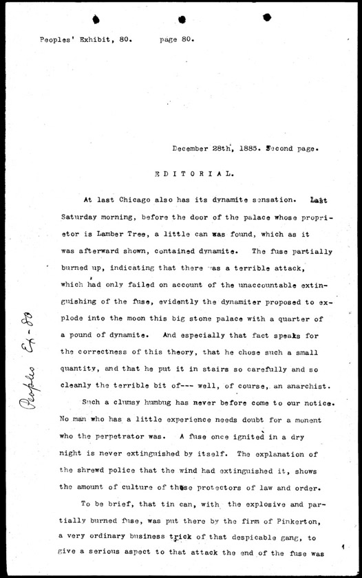 People's Exhibit 80, Page 1