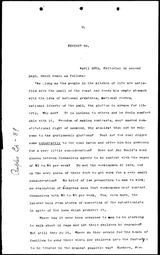 People's Exhibit 89, Page 1