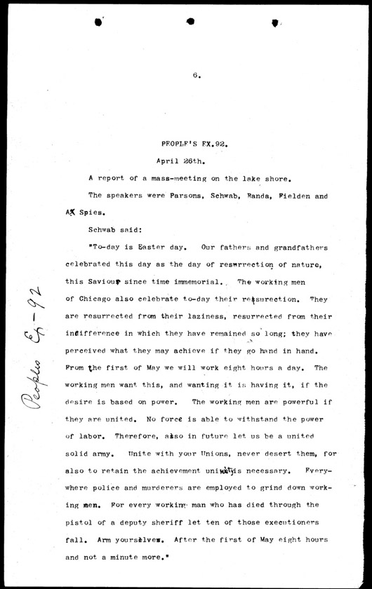 People's Exhibit 92, Page 1