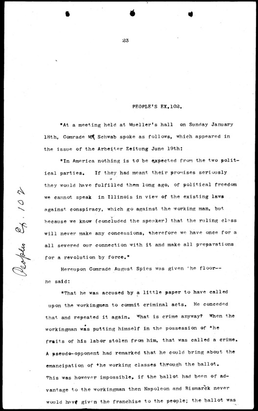 People's Exhibit 102, Page 1