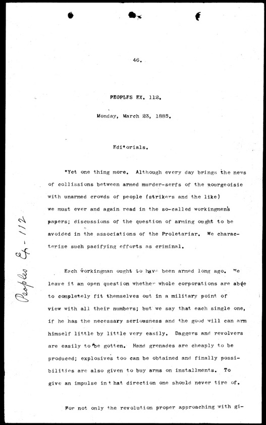 People's Exhibit 112, Page 1