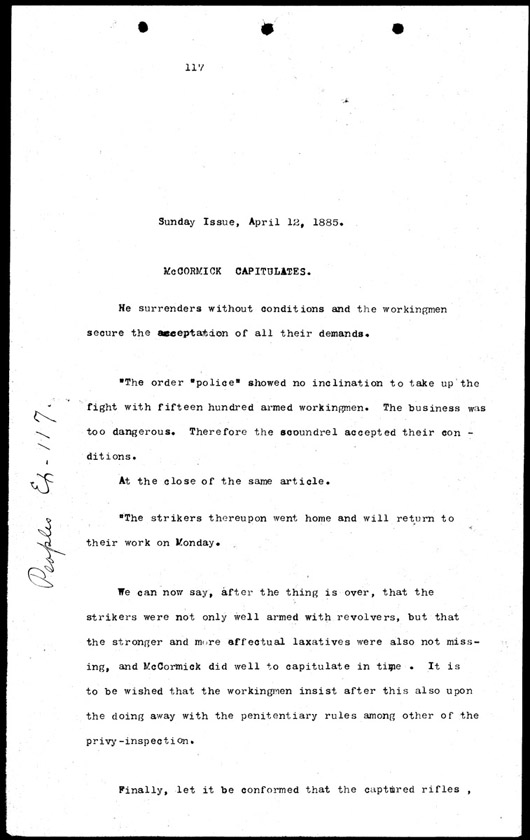 People's Exhibit 117, Page 1