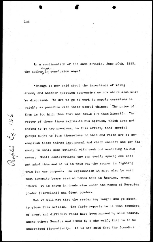People's Exhibit 126, Page 1