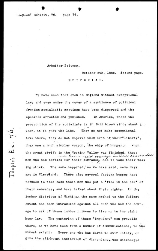 People's Exhibit 76, Page 1